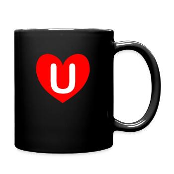 u I love you very much - Full Colour Mug - black - Right