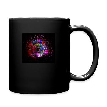 Spirale #3 - Tasse einfarbig - Schwarz - Rechts