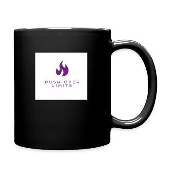PUSH OVER LIMITS (white) - Tasse einfarbig - Schwarz - Rechts