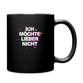 Bartleby der Schreiber - Ich möchte lieber nicht - Tasse einfarbig - Schwarz - Rechts