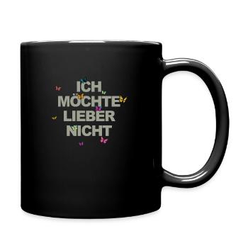Bartleby der Schreiber - Ich möchte lieber nicht - Tasse einfarbig - Schwarz - Rechts