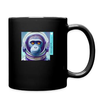 MONKEY IN SPACE Nr. 0001 - Tasse einfarbig - Schwarz - Rechts
