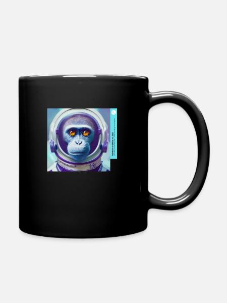 MONKEY IN SPACE Nr. 0001 - Tasse einfarbig - Schwarz