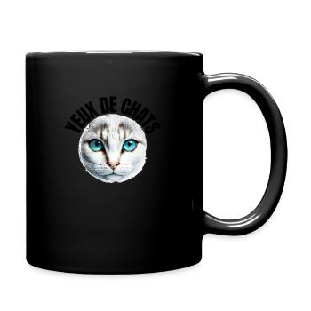 Yeux de chats - Mug uni - noir - Droite