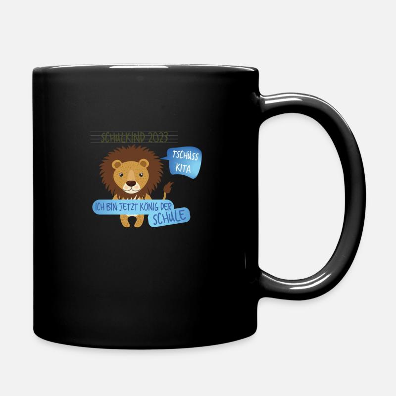 Tschüß Kita - Schulkind - Tasse einfarbig - Schwarz