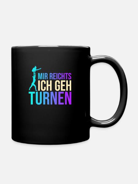 Turnen Turntrainer Sportverein Sport Handstand Gym - Tasse einfarbig - Schwarz
