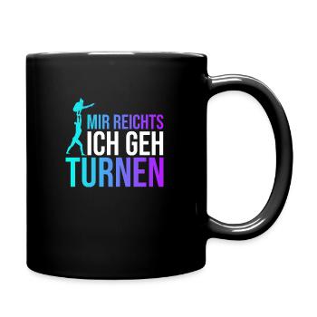 Turnen Gymnsatik Handstand Trainer Sportverein Tur - Tasse einfarbig - Schwarz - Rechts