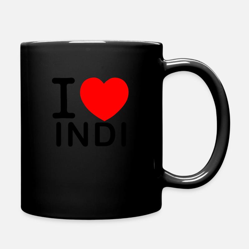 Indi - Tasse einfarbig - Schwarz
