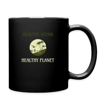 Marine Conservation - Full Colour Mug - black - Right