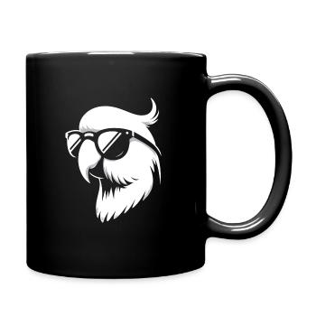 Budgie in summer - Full Colour Mug - black - Right