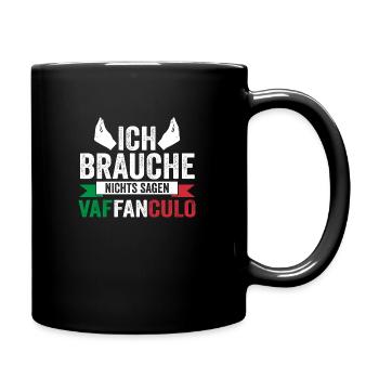 Italie Vaffanculo italien - Mug uni - noir - Droite