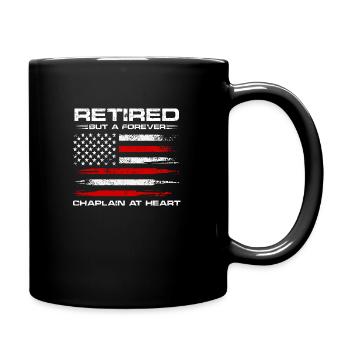 Retraité mais aumônier dans l’âme pour toujours - Mug uni - noir - Droite
