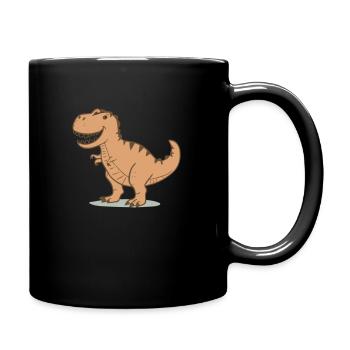 Éventails Dino T-Rex - Motif enfant - Mug uni - noir - Droite