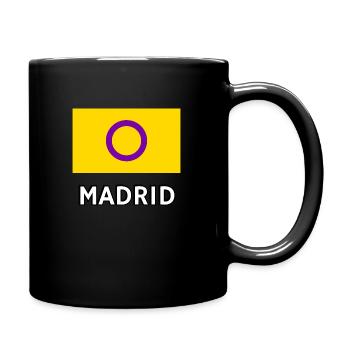 Drapeau de la fierté intersexe Madrid - Mug uni - noir - Droite
