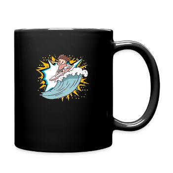 Surfeur Bali - Mug uni - noir - Droite