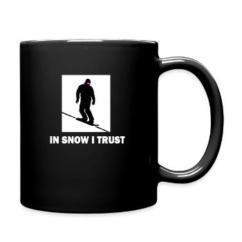 snowboarder freestyle boarder snowboard - Tasse einfarbig - Schwarz - Rechts