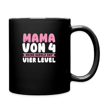 Maman de 4 enfants - Mug uni - noir - Droite