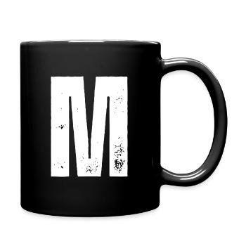 M - Tasse einfarbig - Schwarz - Rechts