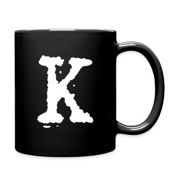 K - Mug uni - noir - Droite