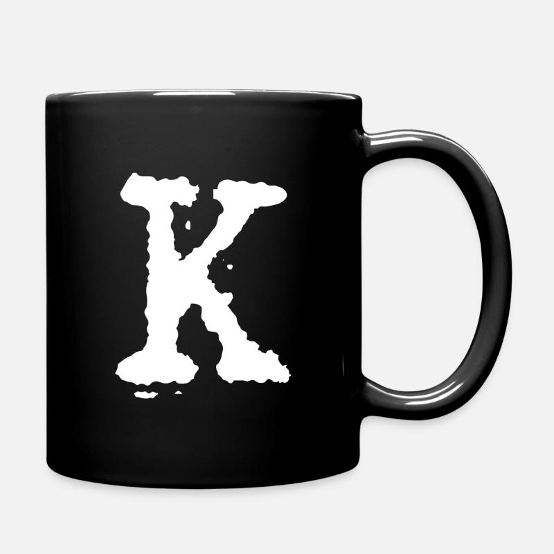 K - Full Colour Mug - black