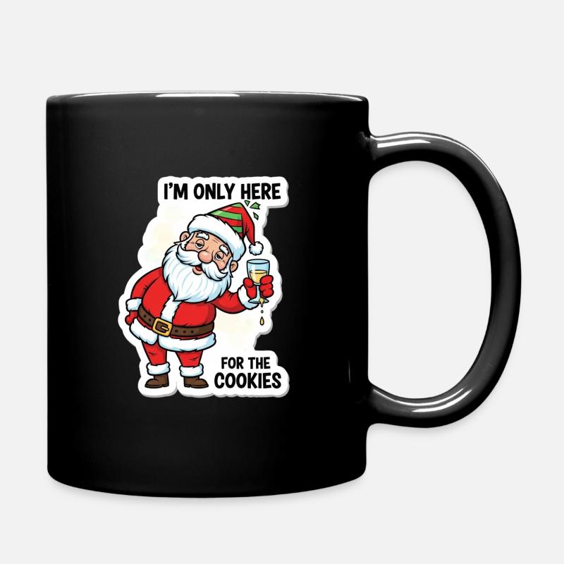 Coup de biscuit du Père Noël - Mug uni - noir