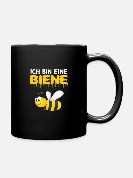 Ich Bin Eine Biene Imkerin Bienenflüsterin - Tasse einfarbig - Schwarz