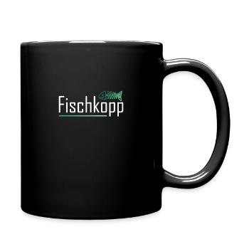 Fischkopp Fischkopf Nordsee Ostsee Ostfriese - Tasse einfarbig - Schwarz - Rechts