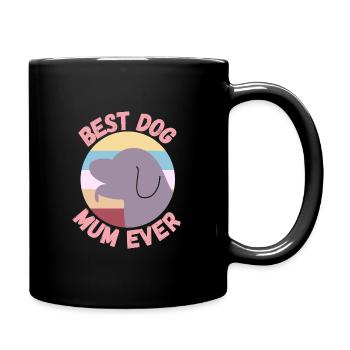 best dog mum ever - Full Colour Mug - black - Right
