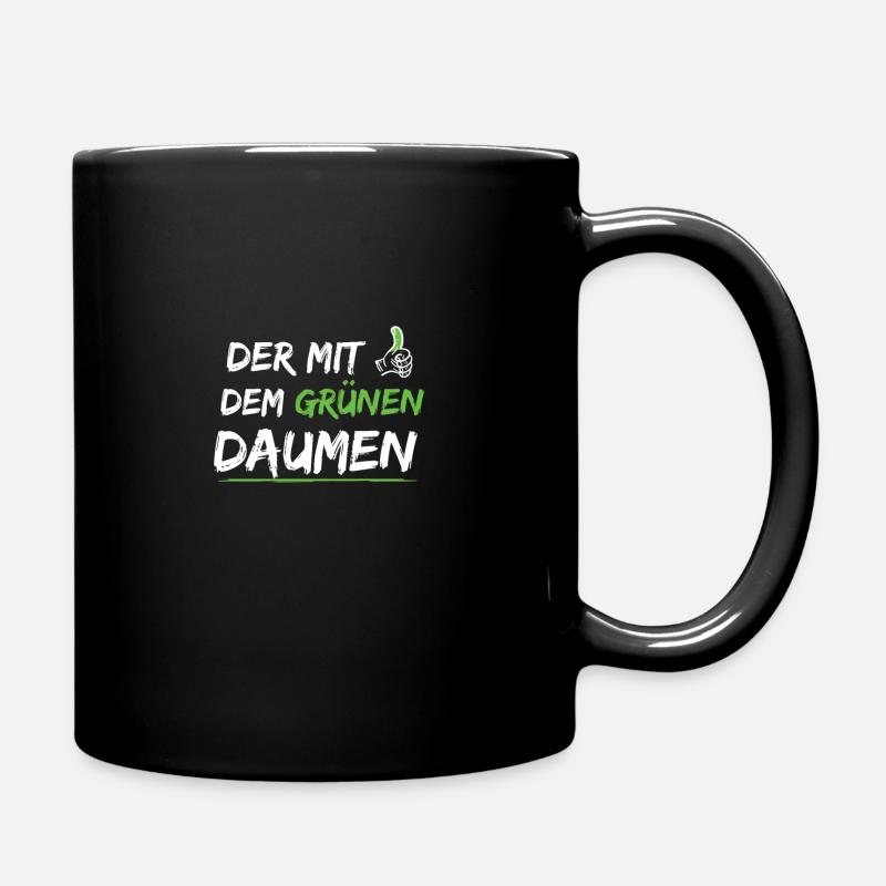 Gärtner Pflanzen Flüsterer - Der Mit Dem Grünen - Tasse einfarbig - Schwarz