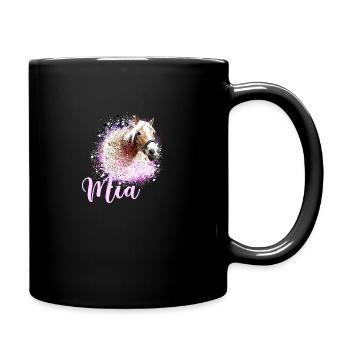 horse,haflinger, graffiti, painting, horses,mia - Full Colour Mug - black - Right