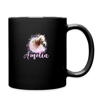horse,haflinger, graffiti, painting, horses,amelia - Full Colour Mug - black - Right