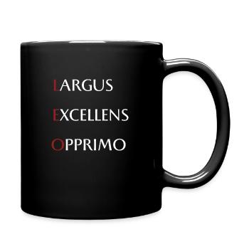 Leo - Tasse einfarbig - Schwarz - Rechts