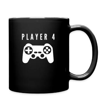 Player 4 child - Full Colour Mug - black - Right