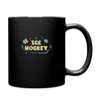 Eishockey - Tasse einfarbig - Schwarz - Rechts