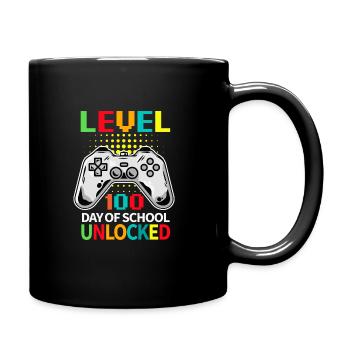 100 Days Of School Unlocked Video Game Student - Tasse einfarbig - Schwarz - Rechts