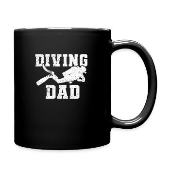 Tauchen Diving Taucherbrille Meer Sporttaucher - Tasse einfarbig - Schwarz - Rechts