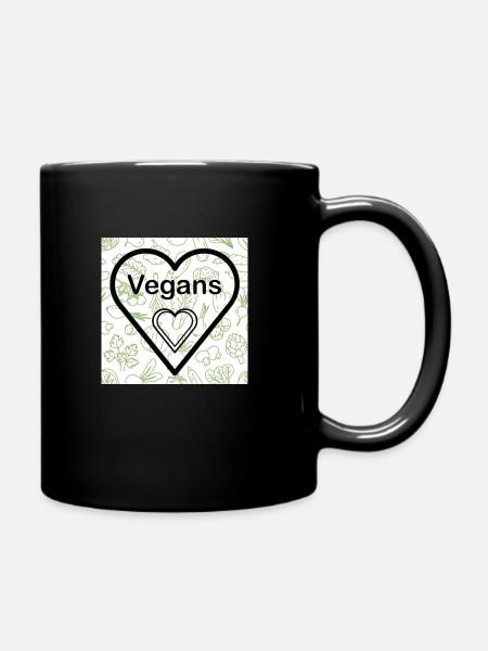 J’adore les végétaliens - Mug uni - noir