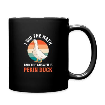 J’ai fait le calcul et la réponse est - Mug uni - noir - Droite