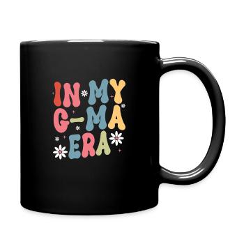 In meiner G-Ma-Ära - Tasse einfarbig - Schwarz - Rechts
