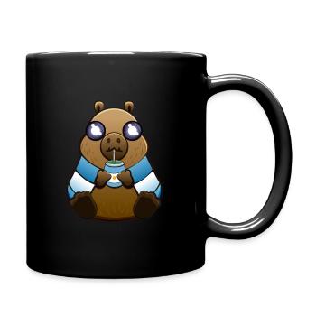 The Argentine Capybara - Full Colour Mug - black - Right