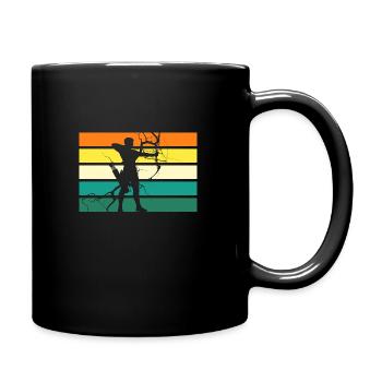 Archer Tir à l’arc - Mug uni - noir - Droite