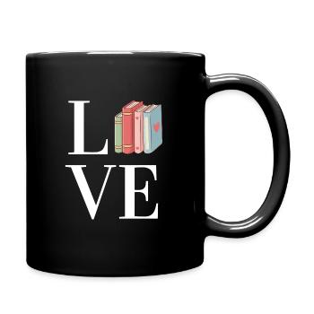Booklover - Tasse einfarbig - Schwarz - Rechts