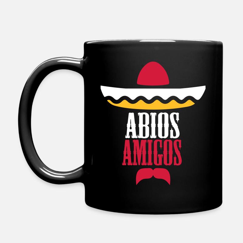 Abitur: Abios Amigos - Tasse einfarbig - Schwarz