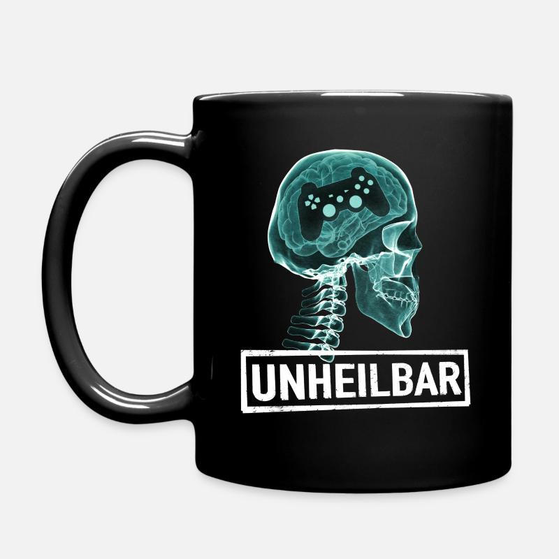 UNHEILBAR GAMING LUSTIGES GAMER E-SPORT GESCHENK - Tasse einfarbig - Schwarz