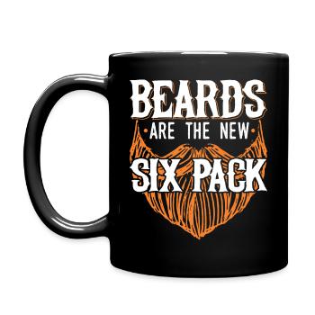 Les barbes sont le nouveau pack de six hommes amoureux de la barbe drôle - Mug uni - noir - Gauche