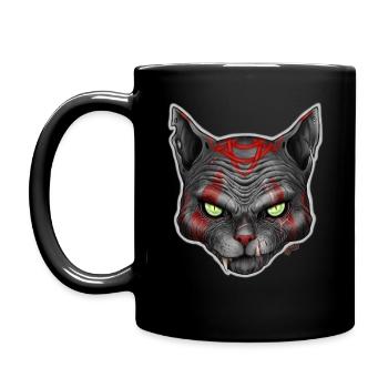 Chat V2 - Full Colour Mug - black - Left