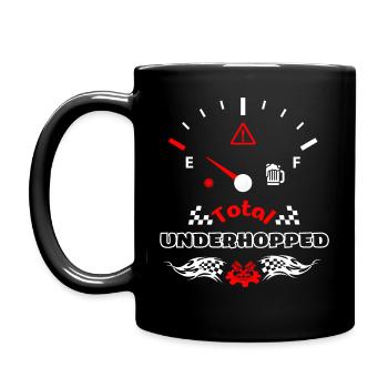 Total Unterhopft Bier Tank Display Tacho - Tasse einfarbig - Schwarz - Links