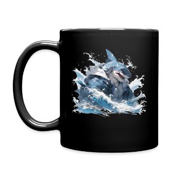 Shark prot - Mug uni - noir - Gauche