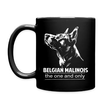 Malinois the one and only - Tasse einfarbig - Schwarz - Links