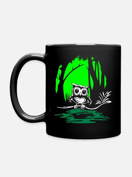 Hibou le marais - Mug uni - noir